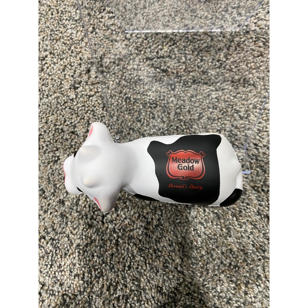 Meadow Gold Cow Squishy Toy Unisex Small White Fair Hawaii Advertising Logo